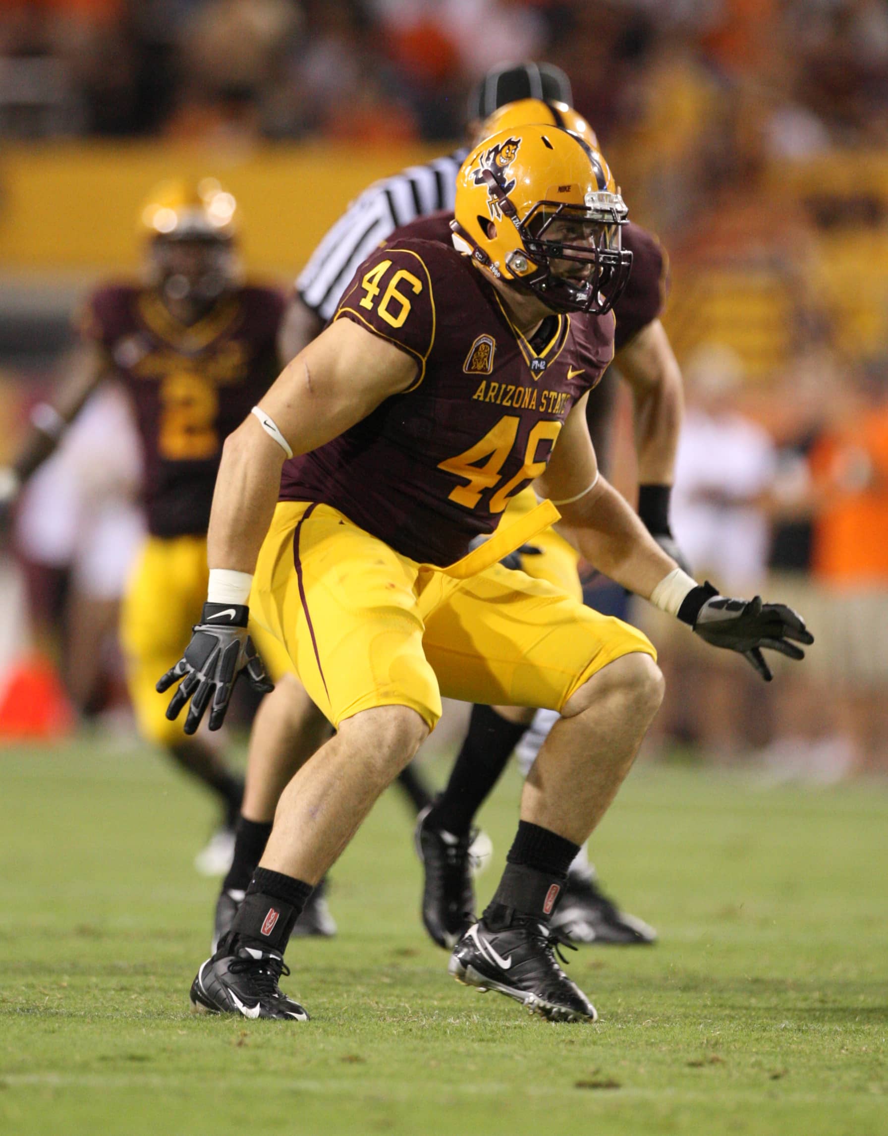 DeLeone on the field with Sun Devil Football